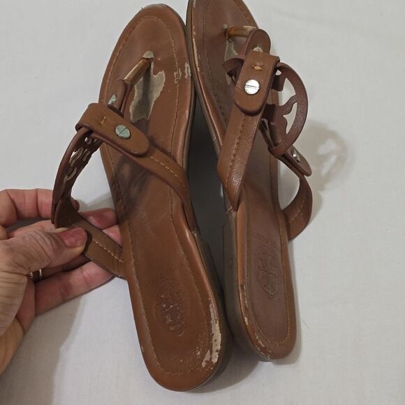 - Tory Burch Miller Sandals in Vintage Vachetta Size 8 - Picture 5 of 8